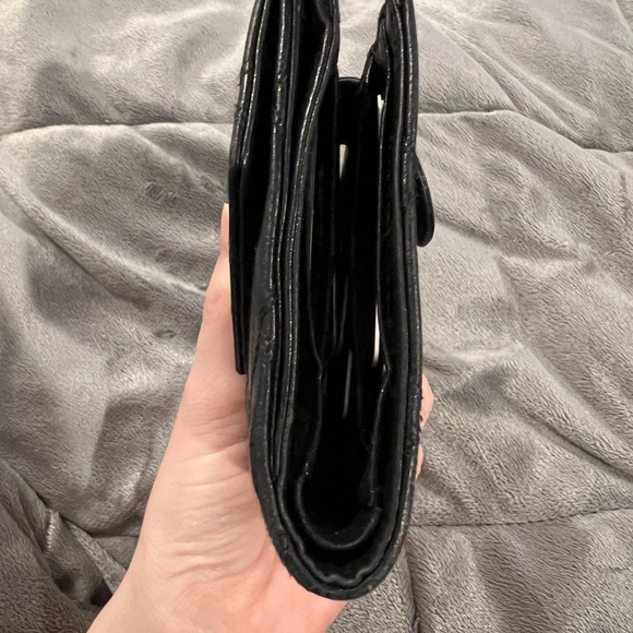 Chanel Black Quilted Lambskin Leather French Purse Wallet - Picture 15 of 16